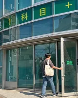 用賀校登校の様子